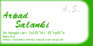 arpad salanki business card